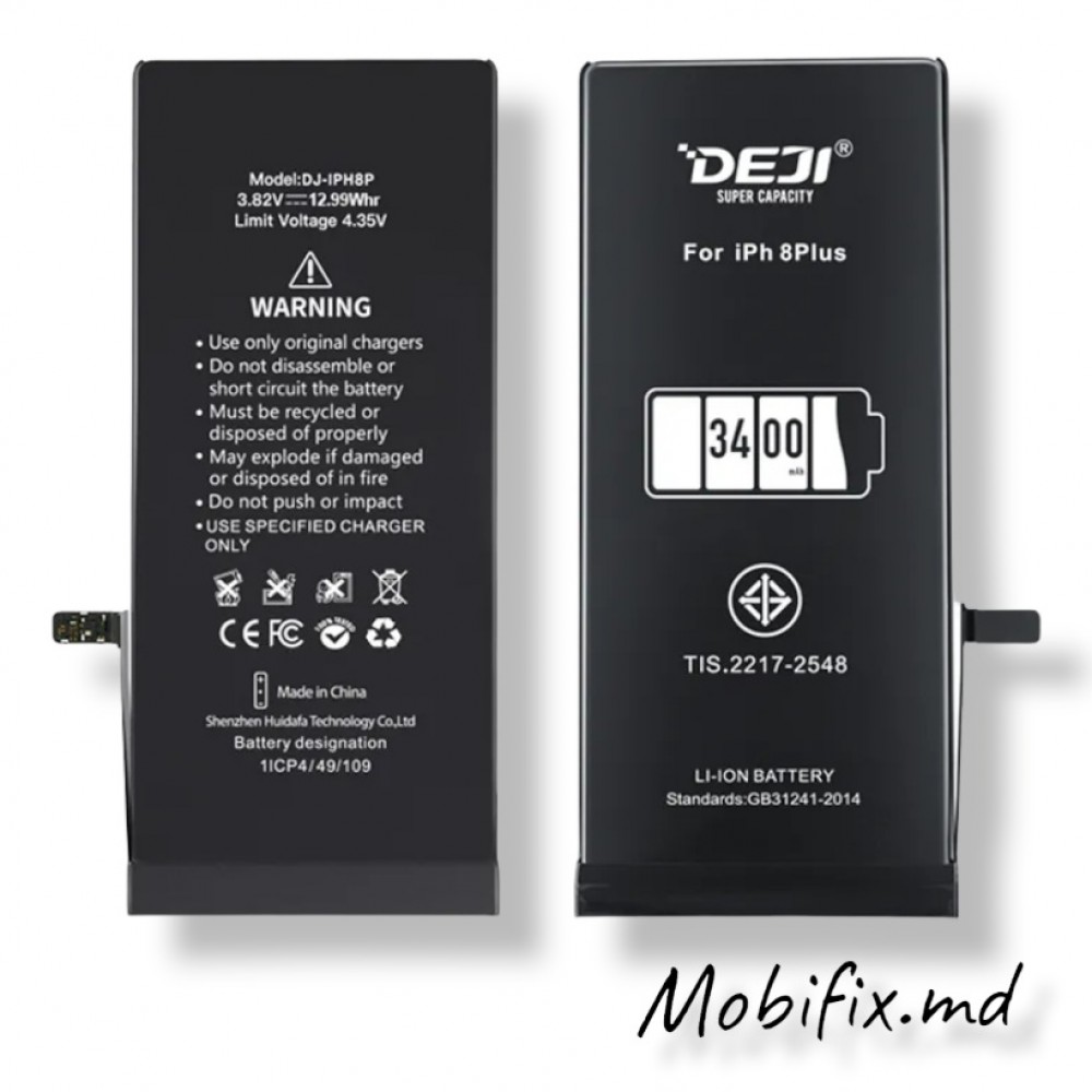 Аккумулятор для iPhone 8 Plus DEJI усиленная 3400mAh