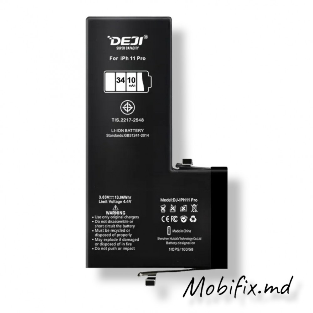 Аккумулятор для iPhone 11 Pro DEJI усиленная 3410mAh