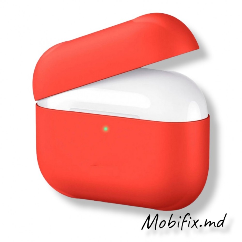 Чехол AirPods Pro Silicone Case Slim new (red)