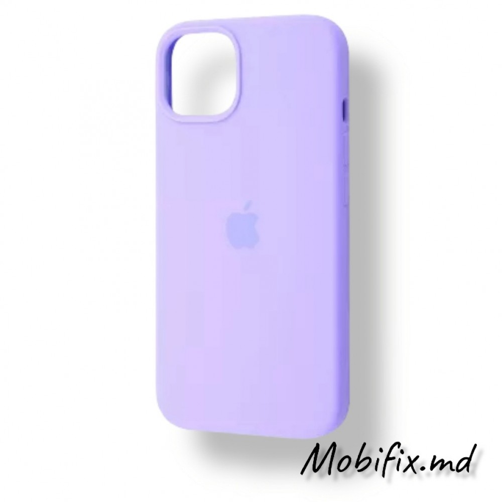 Чехол iPhone 13 Silicone Case Full Cover (light purple)