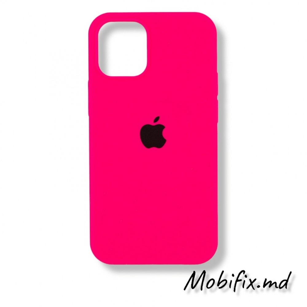 Чехол iPhone 13 Pro Max Silicone Case Full Cover (bright pink)