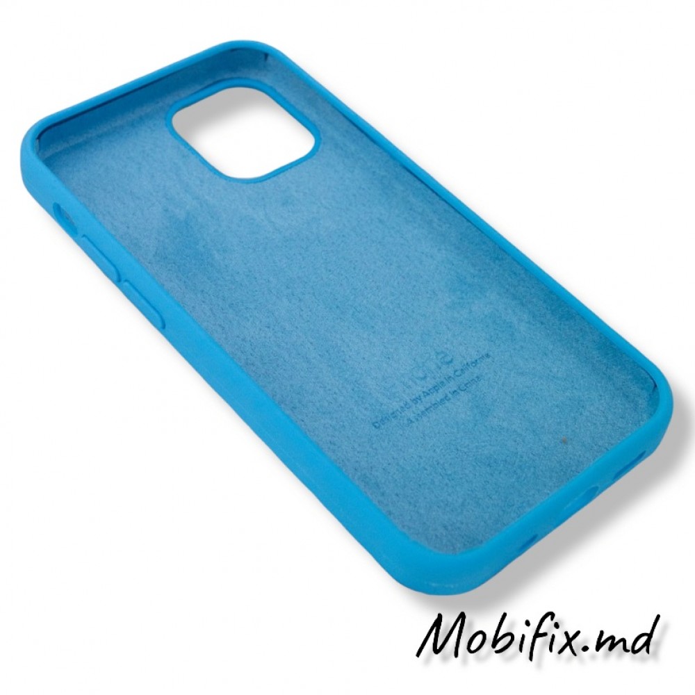 Чехол iPhone 13 Pro Silicone Case Full Cover (blue)