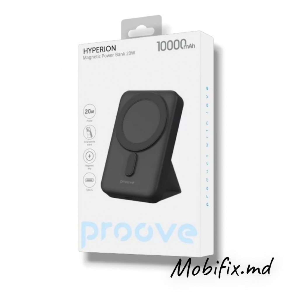 Power Bank Proove Hyperion Magnetic 10000 mAh 20W Black