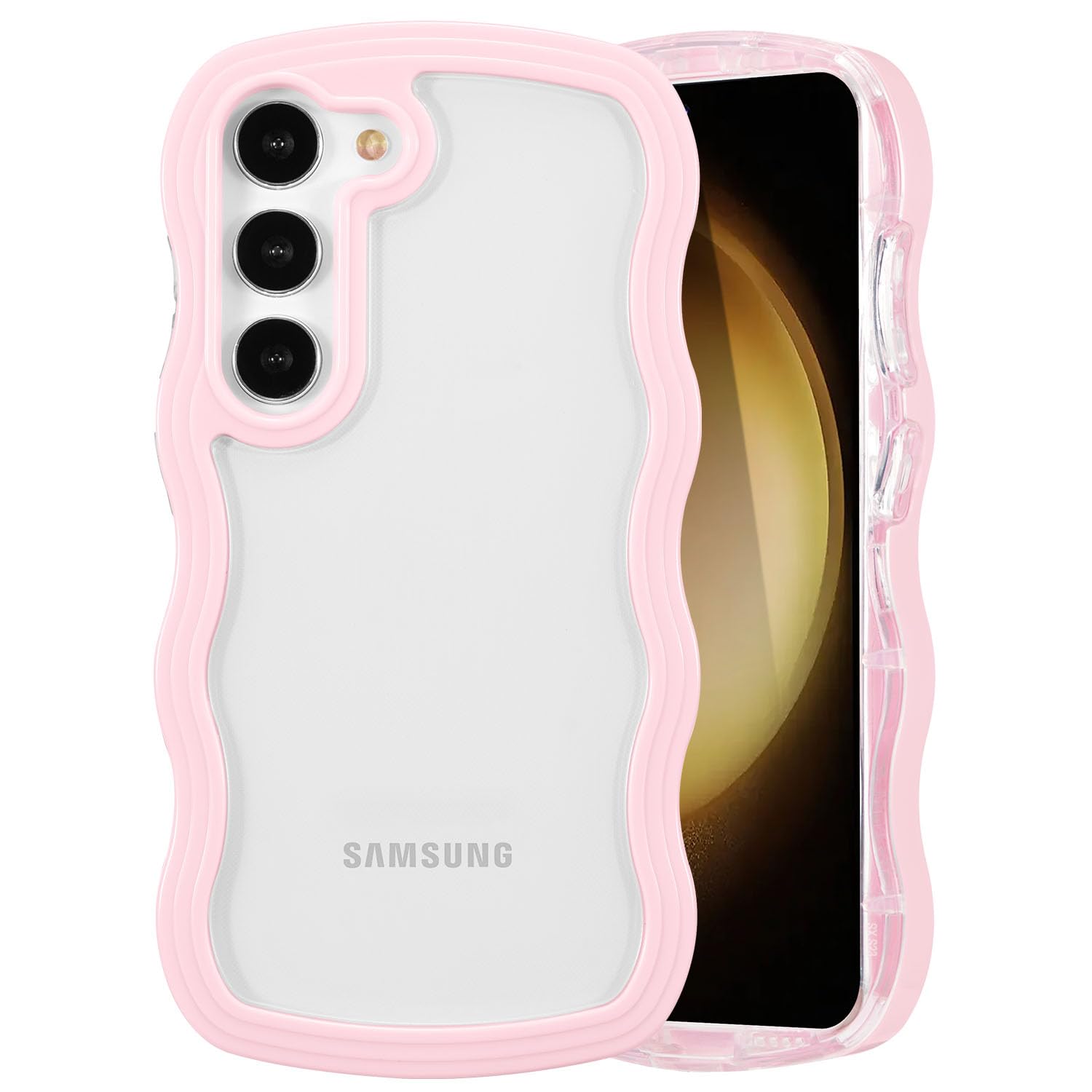 Чехол Samsung A55 WAVE Colorful (black)