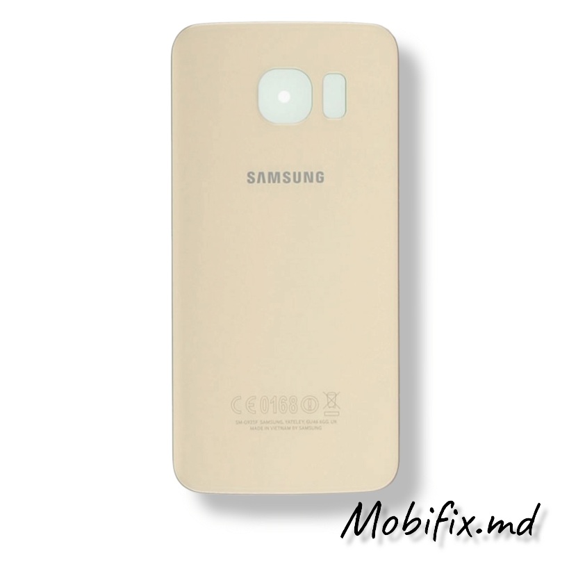 Задняя крышка Samsung S6 G920, золотая Задняя крышка Samsung S6 G920, золотая