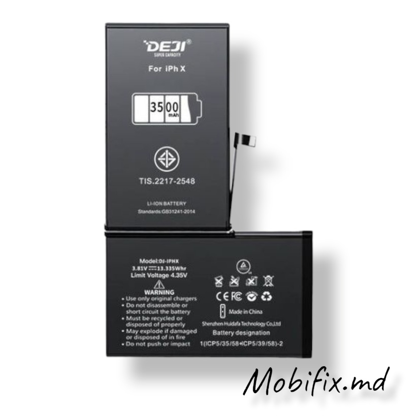 Аккумулятор для Apple iPhone X DEJI усиленная 3500mAh Аккумулятор для Apple iPhone X DEJI усиленная 3500mAh
