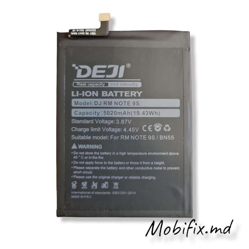 Аккумулятор BN55 для Xiaomi Redmi Note 9S Deji 5020mAh Аккумулятор BN55 для Xiaomi Redmi Note 9S Deji 5020mAh