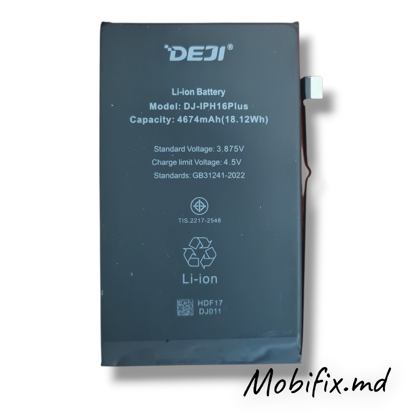 Аккумулятор для Apple iPhone 16 Plus Deji 4674mAh