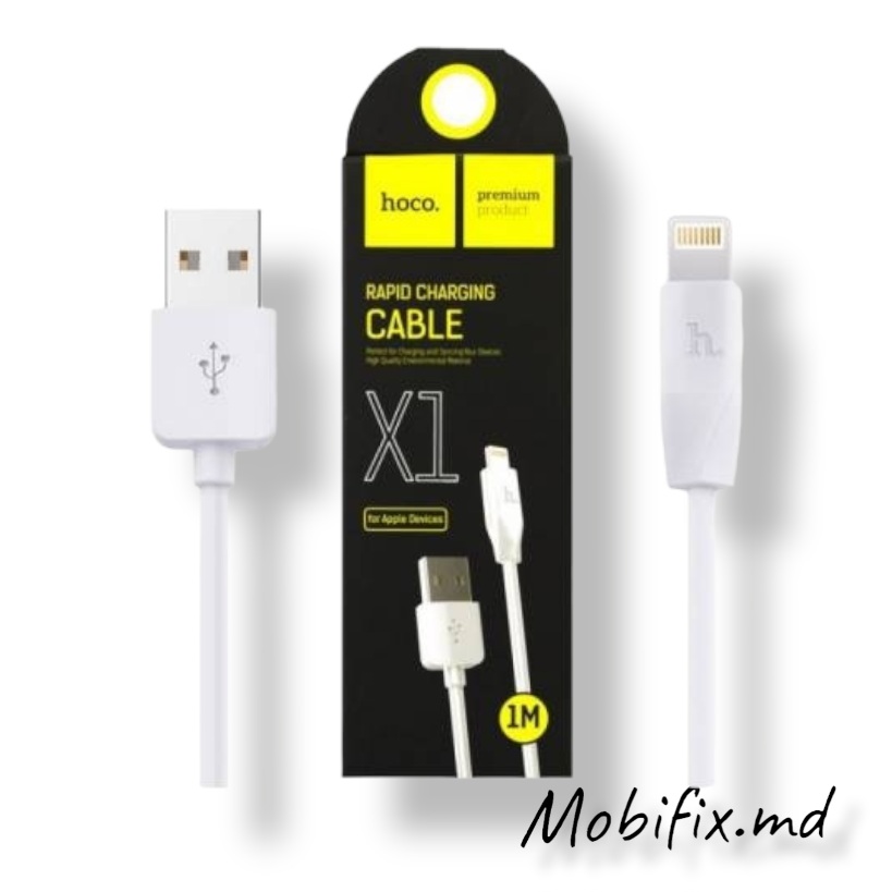 Кабель Lightning HOCO X1 1m White