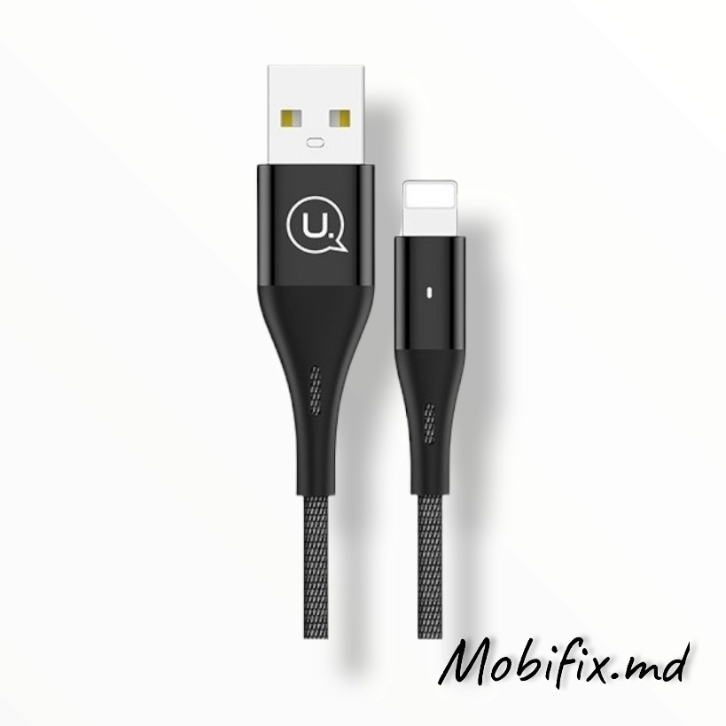 Кабель Lightning USAMS Nylon US-SJ207 U4 0.25m Black