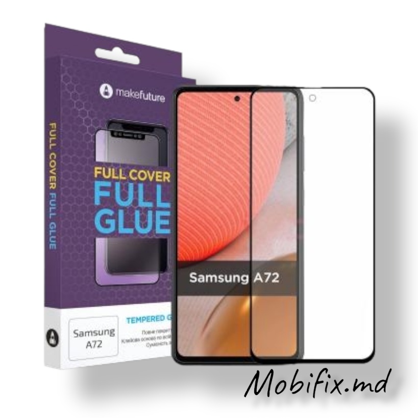 Защитное стекло Samsung A72 Full Sreen HQ Black