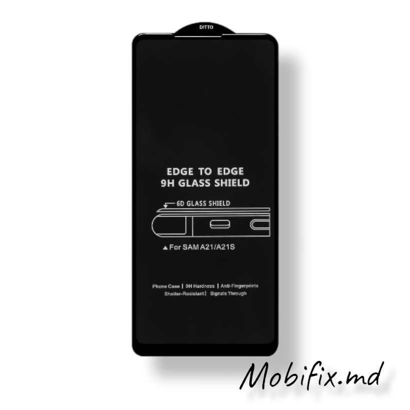 Защитное стекло Samsung A21 6D Black