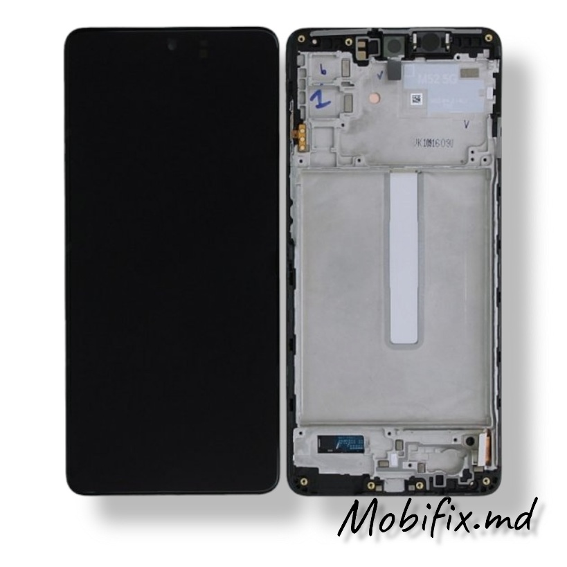 Дисплей Samsung M52, M526 с рамкой, черный