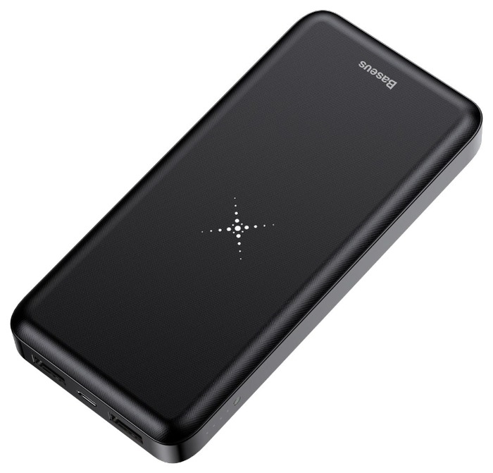 Power Bank 10000 mAh BASEUS M36 (беспр.зар.) • Black Power Bank 10000 mAh BASEUS M36 (беспр.зар.) • Black