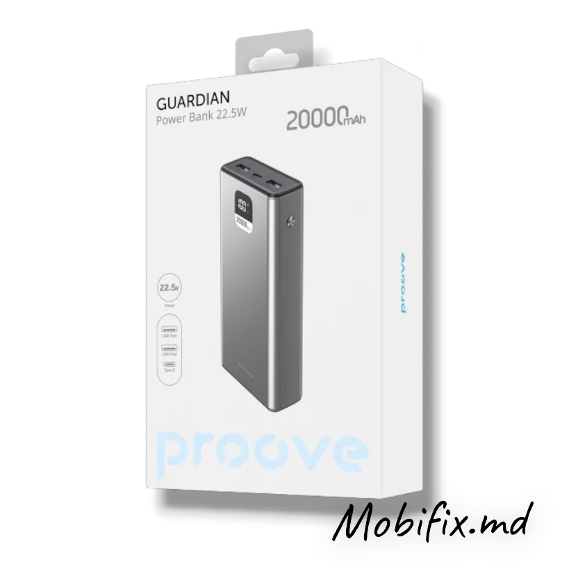 Power Bank Proove Guardian 20000mAh 22.5W Gray