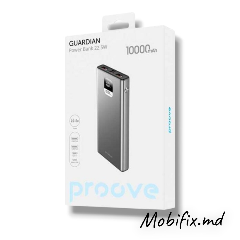 Power Bank Proove Guardian 10000 mAh 22.5W серый