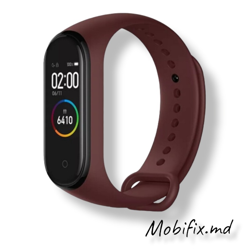 Ремешок Xiaomi Mi Band 3,4 Silicone New (bordo)